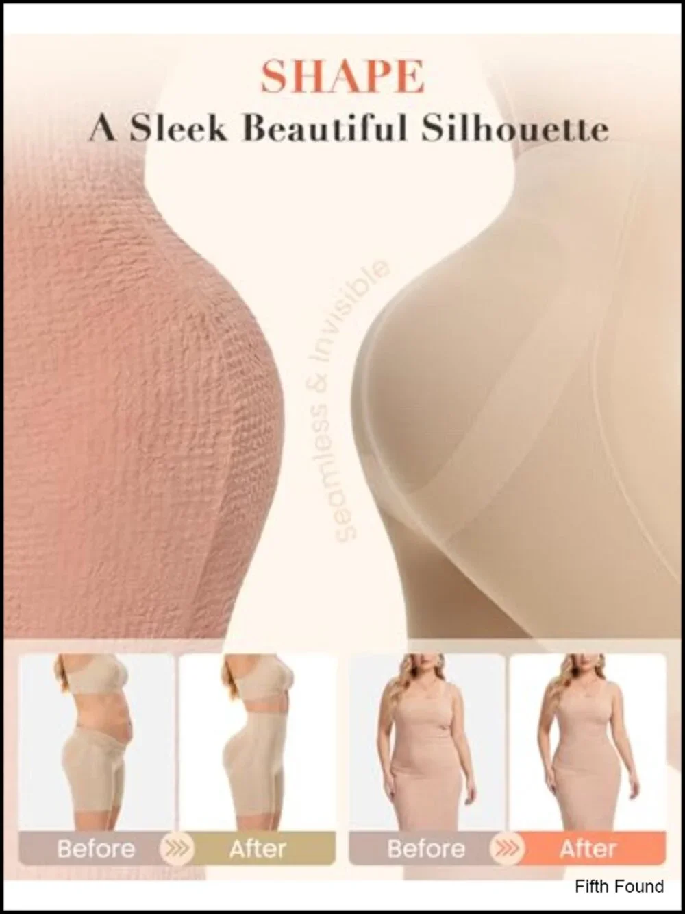 Tummy Control Shapewear Shorts High Waist Seamless Butt Lifting Panties Under